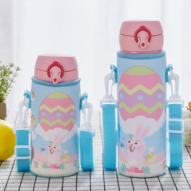 뚱보 350/400/500 보냉온 텀블러 생수 물병 파우치 가방, 솜사탕, 1개