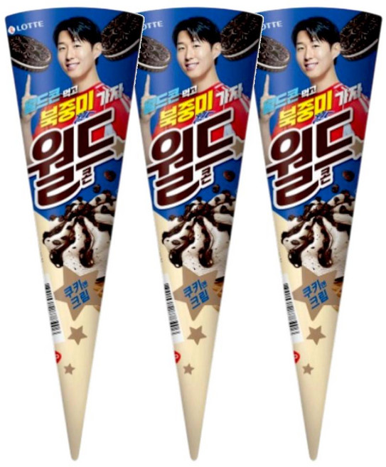 롯데 월드콘 쿠앤크 160ml 3개