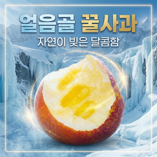 [농장특가] 고당도 아삭 청송 꿀 얼음골사과, 1개, 2kg
