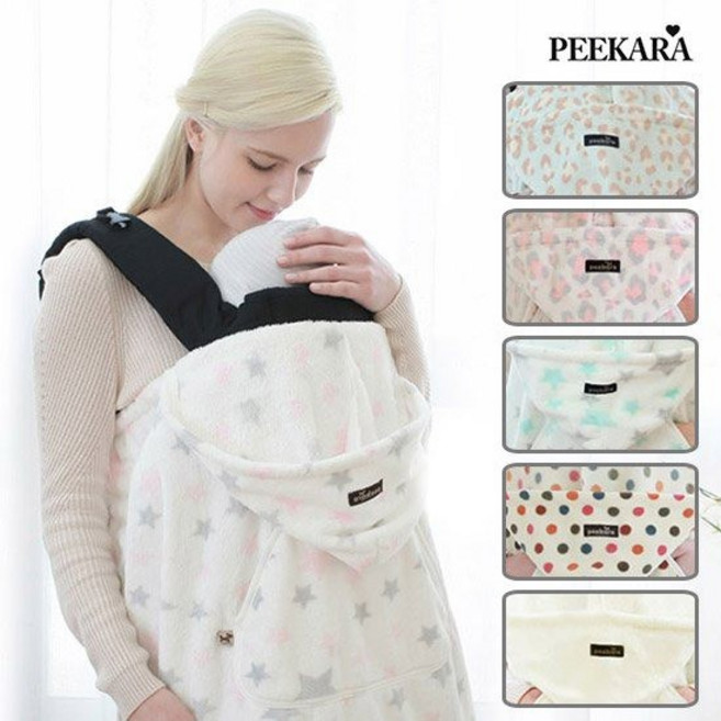 피카라 극세사 워머 아기띠, 민트카우