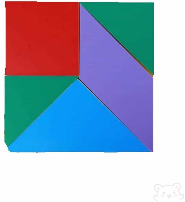 YWstore 자석 칠교놀이 30X30cm 교사용 칠교퍼즐