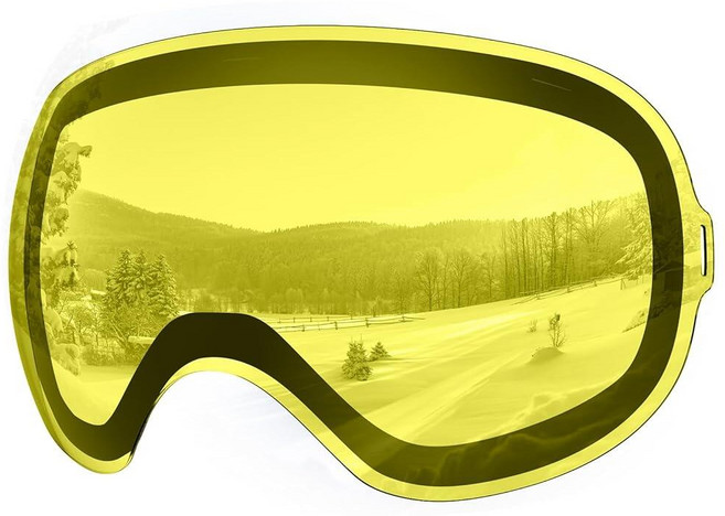 Findway 여성 및 남성용 스키 고글 프로 - 100% UV 400 보호 교체 가능한 렌즈 김 서림 방지 안경 스노보드 125454