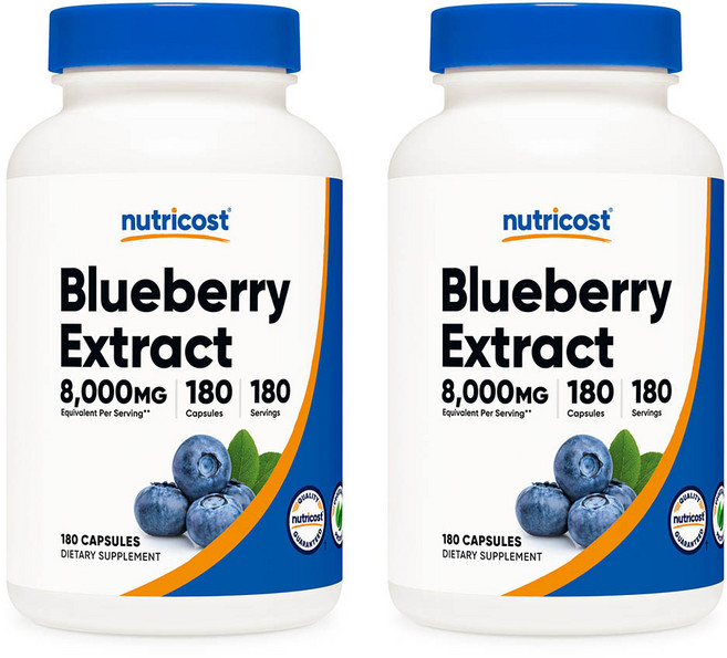 뉴트리코스트 블루베리 추출물 캡슐, 180정, 2개