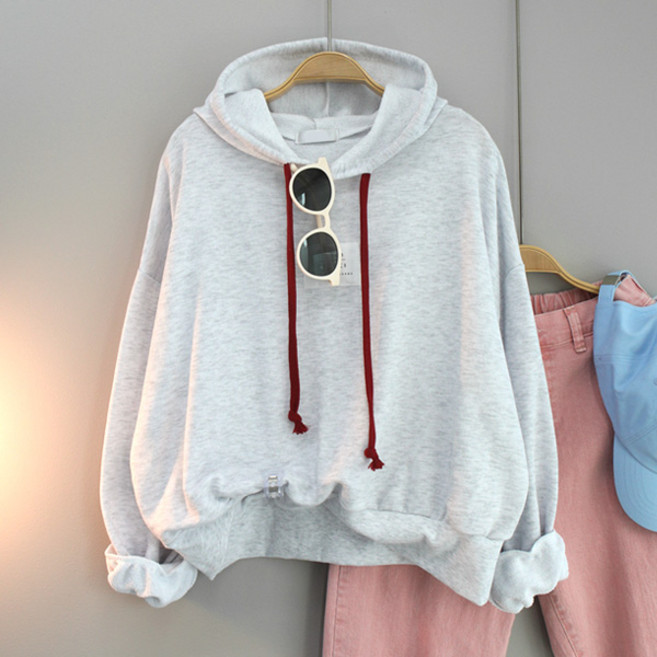 달콩 여성 빅사이즈 봄신상 루즈핏 어센틱라벨후드맨투맨