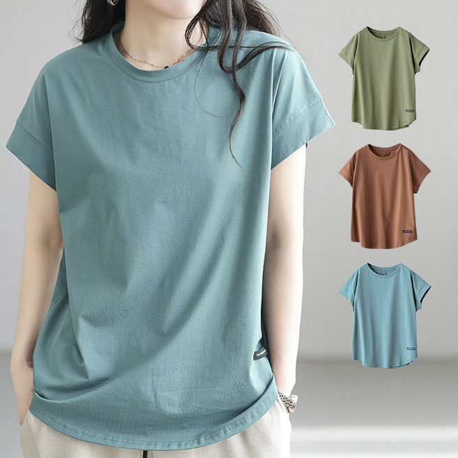 허블리 여성 베이직 반팔 티셔츠 3장세트