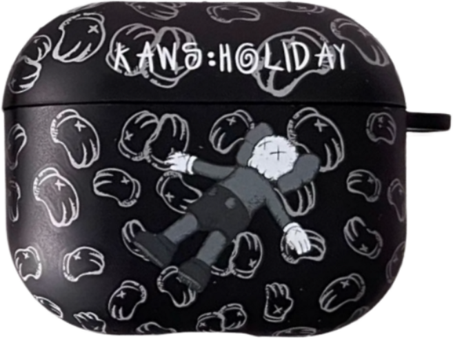 디프른티 에어팟1/2/3/4세대 프로/프로2 TPU 케이스, 에어팟4세대, 9.블랙 카우스, 1개