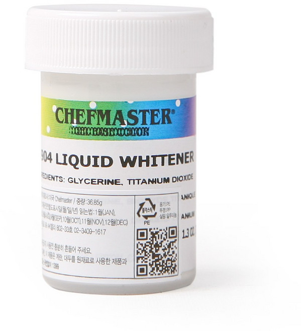 이홈베이킹 셰프마스터 아이싱칼라 화이트, 36.85g, 1개