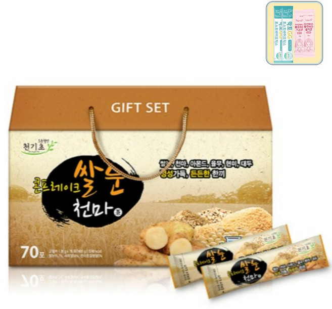 콘프레이크 쌀눈 천마차 20g 70포 아몬드 율무 현미 대두 식사대용 간편식 간식 냉온겸용, 70개입, 1개