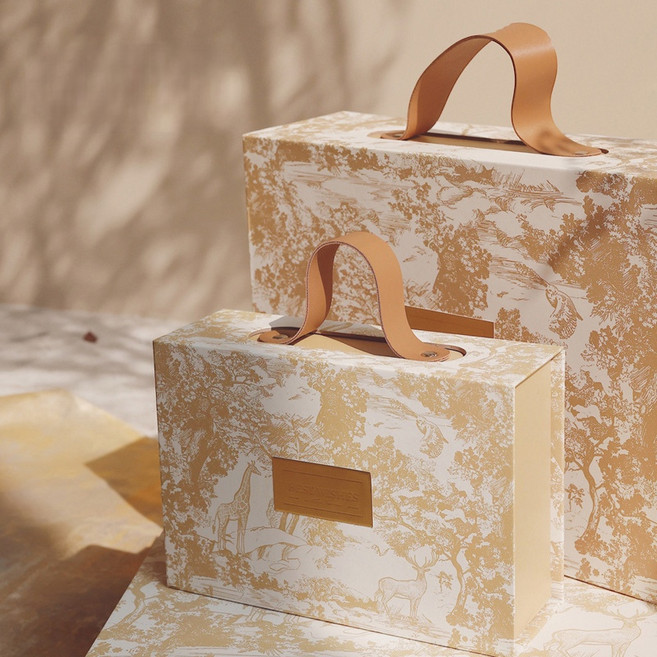 레이나비 호들 고급 명품 선물 포장 답례품 상자 기프트박스, 1개, 샴페인골드