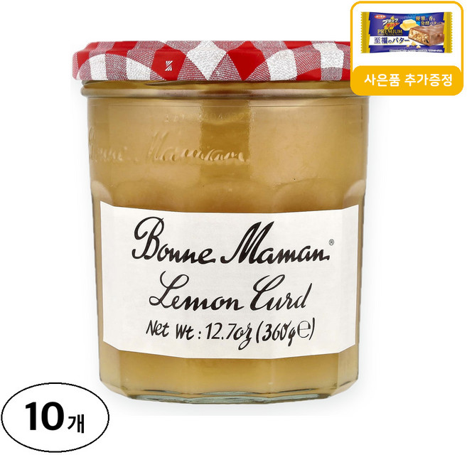Bonne Maman 레몬 커드 사은품 추가증정, 360g, 10개