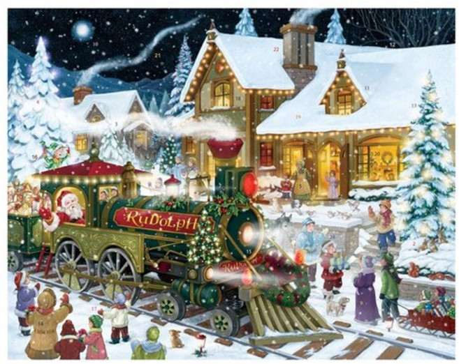 Vermont 버몬트 크리스마스 어드벤트 캘린더 기차역 Whistle Stop