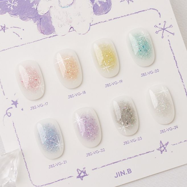 그라시아 진비 아이비 베베바니 글리터 벨벳젤 단품, JBI-VG-23, 1개