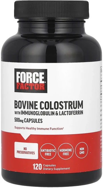 Force Factor 우피 초유 면역글로불린 및 락토페린 함유 500mg 캡슐 120정, ForceFactor우피초유면역글로불린및락토페린함유50, 1개 - 쿠팡