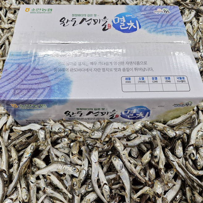 완도소안농협 멸치(대멸) 1 kg, 1박스
