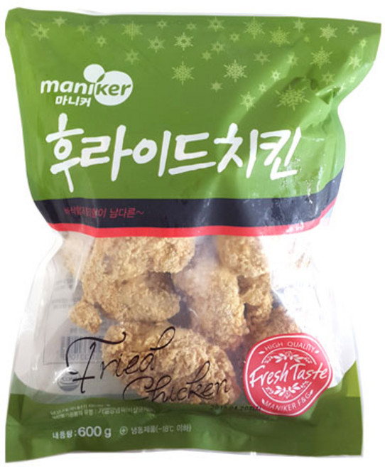 (무)(냉동)마니커 후라이드치킨(냉동 6호 600g)X3개, 600g