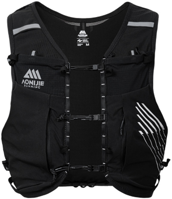 오니지 트레일러닝 조끼 초경량 가방 등산배낭 10L 엘리트 V1610, 블랙, M