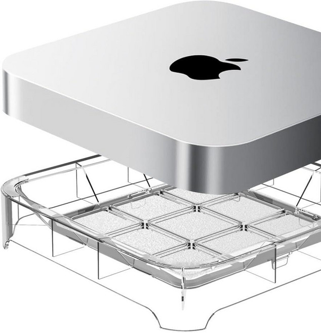 IFCASE 데스크탑 더스트 에어 필터 스탠드 맥 스튜디오 M4 M3 M2 M1 맥스/울트라 미니 프로용 투명 134396