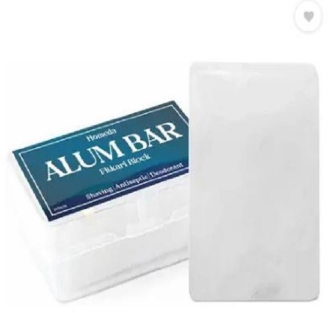 Homeda Alum Stone Bar Fitkari Stone for Face Phitkari Stone Fitkiri Shaving Alum Bar (100 g), 1개, 100g - 쿠팡