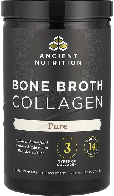 앤션트 뉴트리션 본 브로스 콜라겐 순수 450g(15.9oz), 앤션트뉴트리션본브로스콜라겐순수450g159oz, 450g, 1개 - 쿠팡