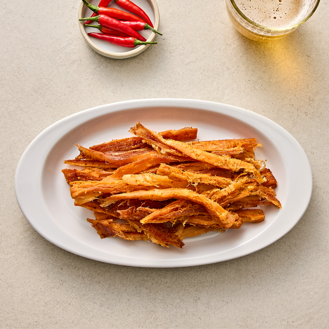 결결이 칼칼한~ 패스츄리 오징어 (매운맛) 130그램/ 국내제조/ 오믈오믈 모다상회, 130그램