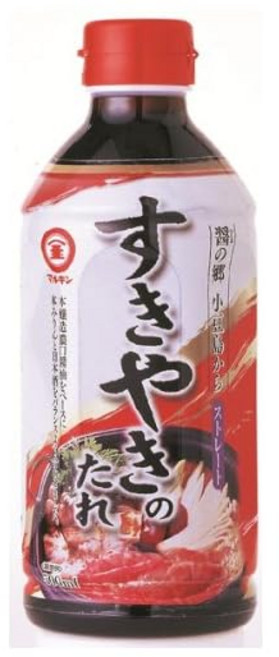 모리타 마루킨 장의 고향 시라코시마에서 온 스키야키 소스 500ml × 2병
