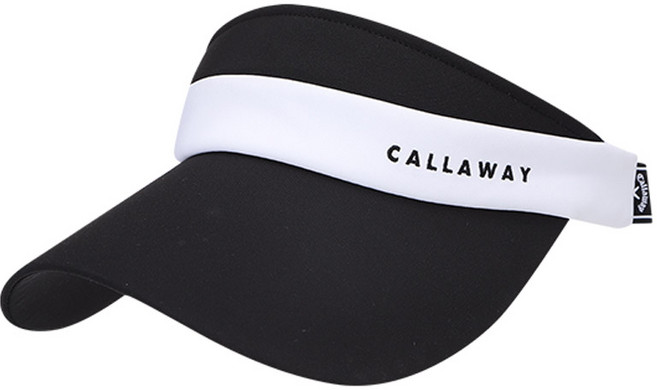 캘러웨이 2025 우먼스 스프링스 바이저 썬캡, (블랙), 1개