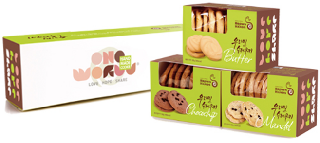 우리밀 수제쿠키 3종세트, 1개, 600g