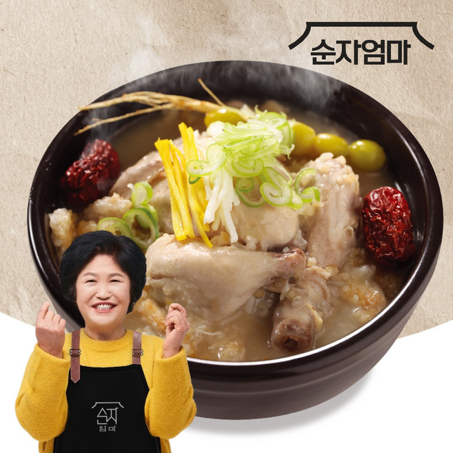 순자엄마 누룽지 삼계탕 보양식 (실온보관), 7개, 1kg