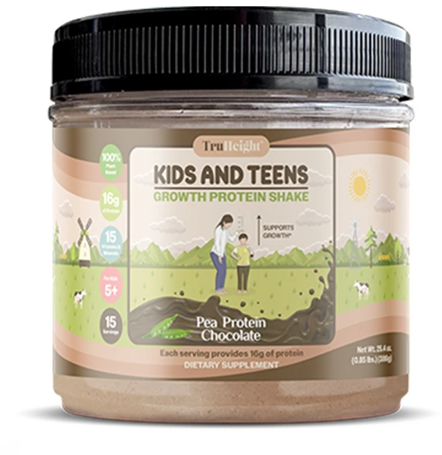 [본사] 트루하이트 그로스 식물성 프로틴 어린이 청소년 단백질 쉐이크 초콜릿, 386g, 1개 - 쿠팡