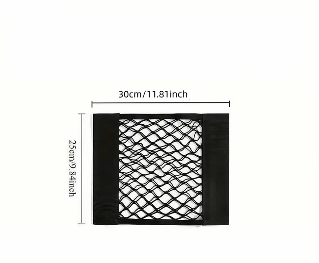1/2개 벽걸이형 주방 캐비닛 도어 수납망 쓰레기봉투 플라스틱 디스펜서 잡화망 자동차 트렁크 정리망, 02 2pcs, 01 25x30cm