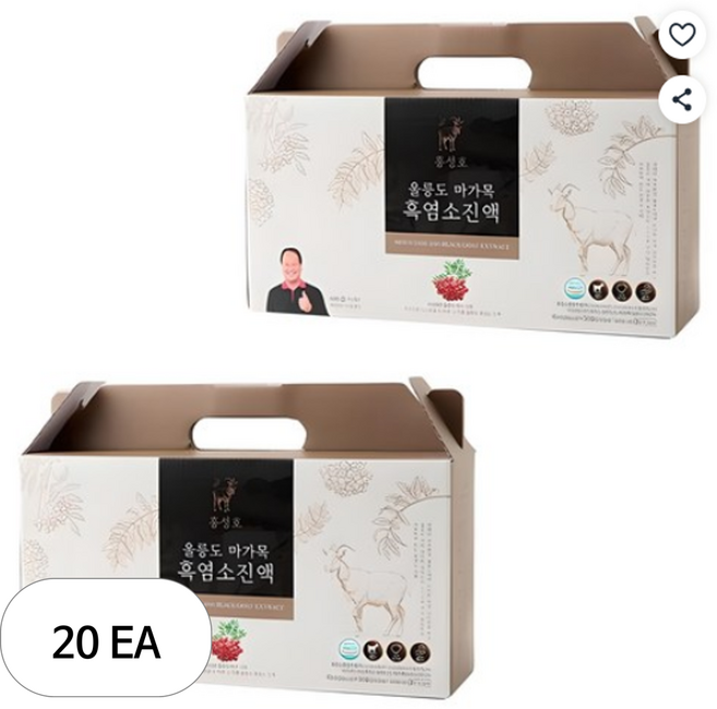 홍성호 정품 울릉도 마가목 흑염소진액, 20박스, 2.31L