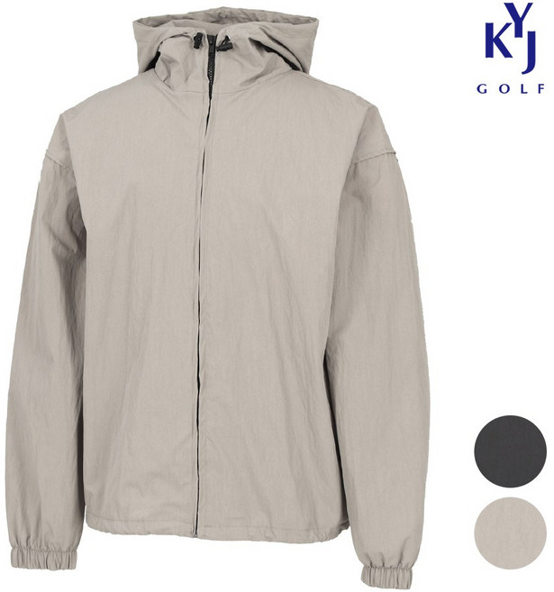 김영주골프 봄가을 바람막이 후드집업 셋업가능 남성 점퍼 DQSMJP02