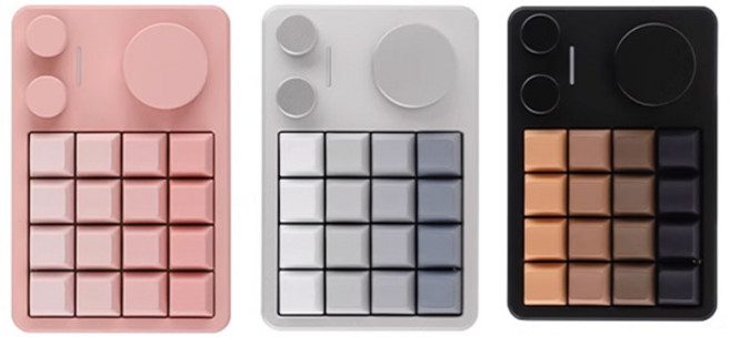 [HL샵]KiiBOOM 키붐 Cybrix16 디자이너 작은 키보드 RGB 커스텀 CNC 알루미늄 사무용 키보드, FLICK축, 실버