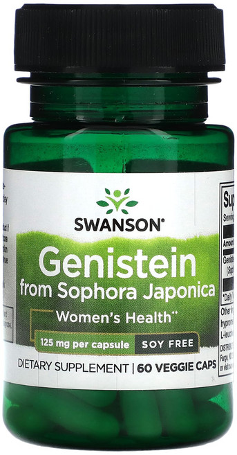 스완슨 제니스테인 from 소포라 자포니카 소이프리 125mg 60 베지캡슐, 1개, 60정