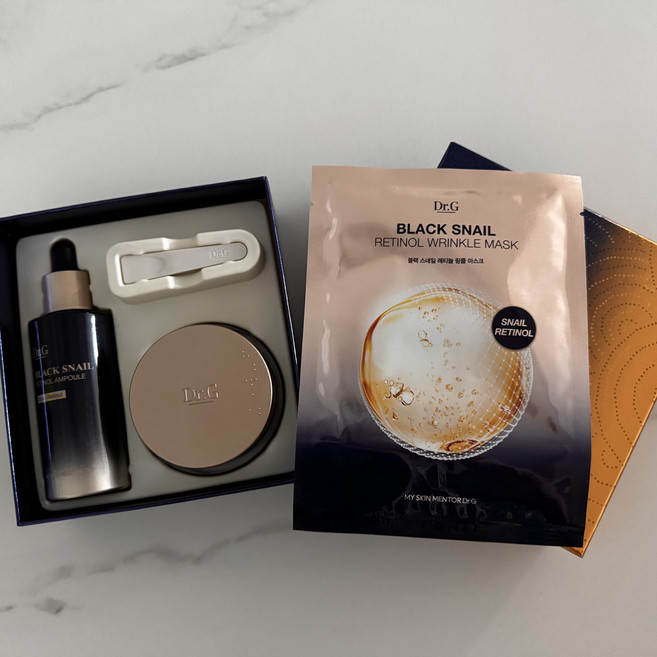 닥터지 블랙스네일 레티놀 3종 세트/크림50ml+엠플50ml+마스크팩1개, 1개