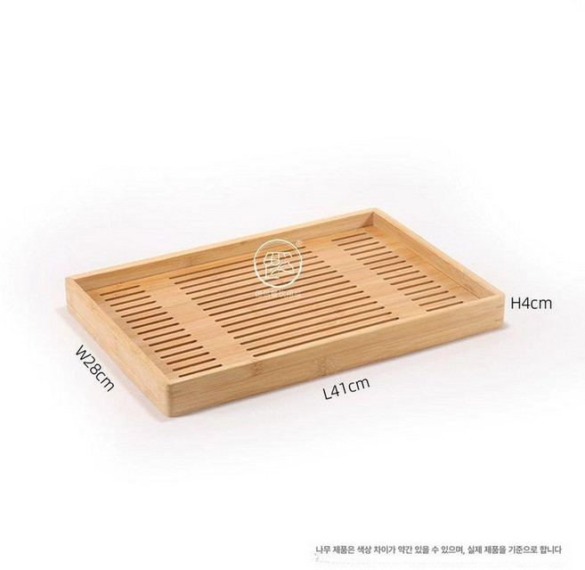 베이커리 진열 베이킹 빵 대나무 대형 트레이, 1개, 대나무 원목 접시 41 28x4cm 칸막이