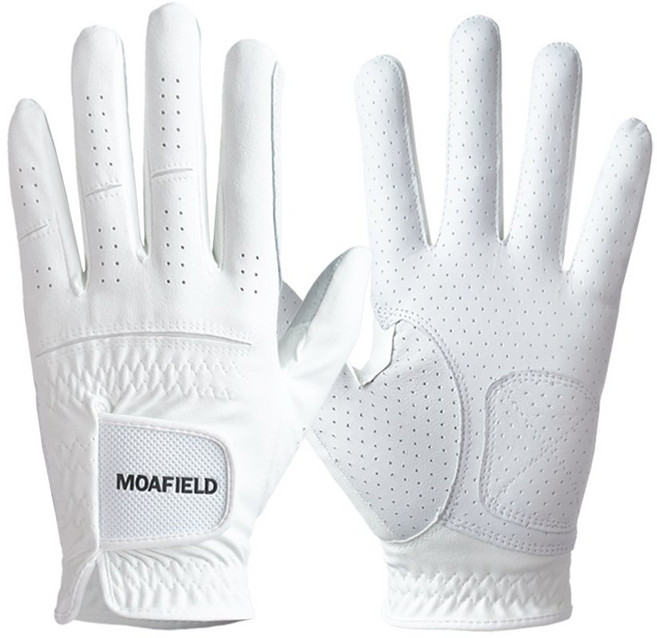 모아필드 덧댐 반양피 골프장갑 MGMS02 왼손, 22호, 1개