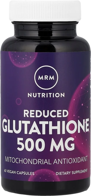 MRM 뉴트리션 환원형 글루타치온 500mg 베지 캡슐 60정, MRM Nutrition, Reduced Glutath, 2팩 - 쿠팡