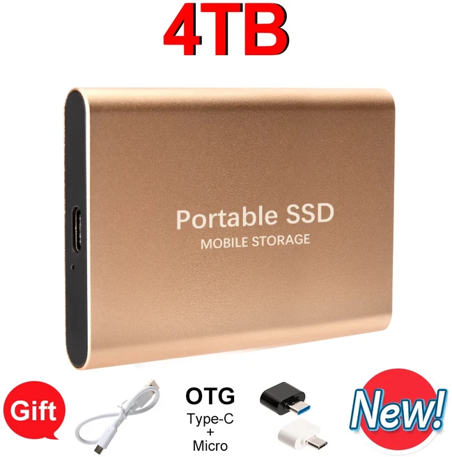 고성능 외장형 휴대용 SSD 2TB 일상적인 백업 저장에 적합, 1개, 15 8TB