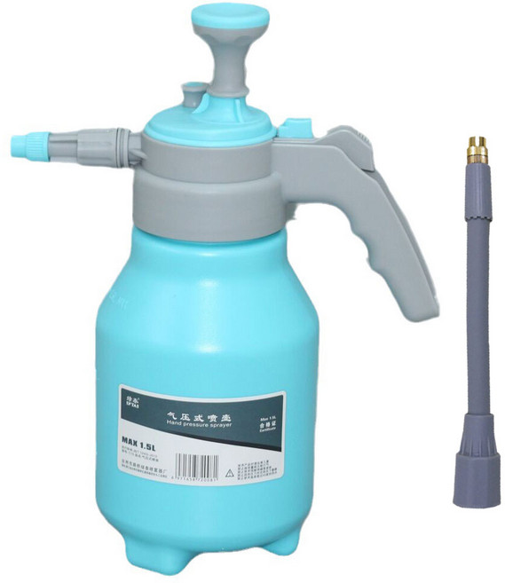 마마픽스 대용량 압축분무기+17cm 노즐, 블루 1.5L, 1세트