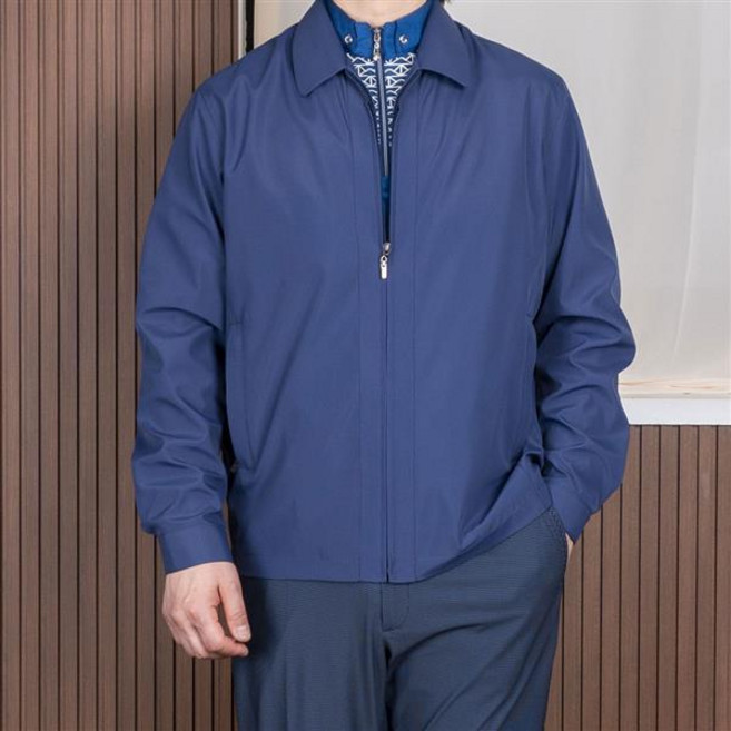 고급 중년 남성 간절기 심플 베이직 솔리드 신사 점퍼