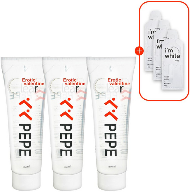 고려티엠 발렌타인 클리어 페페 마사지젤, 250ml, 3개