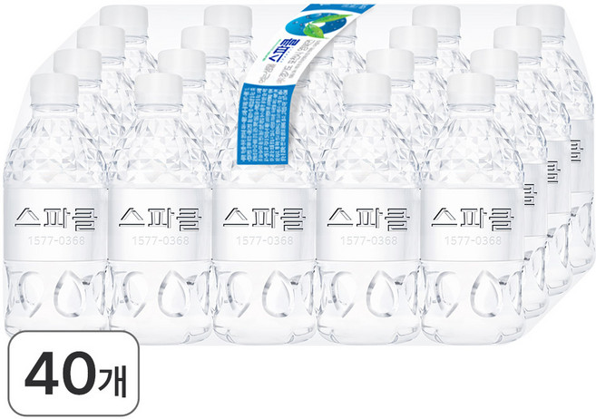 스파클 생수 무라벨, 330ml, 40개