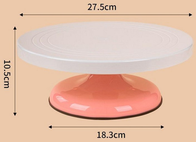 케이크 카페용 턴테이블 제빵용 장비 작업대 아이싱기계, 1개, 기본 색상