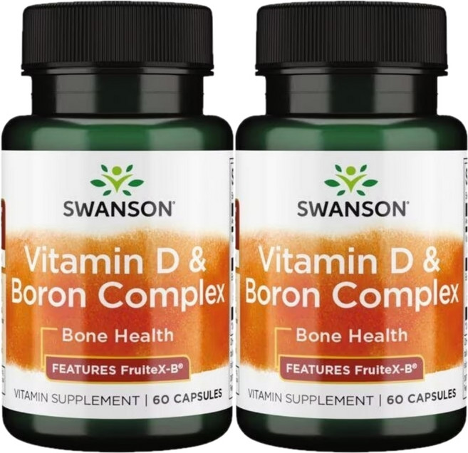 스완슨 비타민 D3 붕소 콤플렉스, 60정, 2개