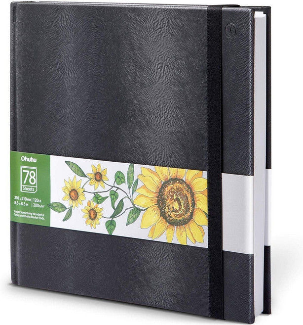 오후후 양장 마카패드 156p 200g 210x210mm 정사각형, 1개, 정제