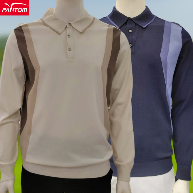 5층 [신사] (25 S/S) 팬텀 골프 남성 컬러 배색 카라 니트 211E1SR152_송파점