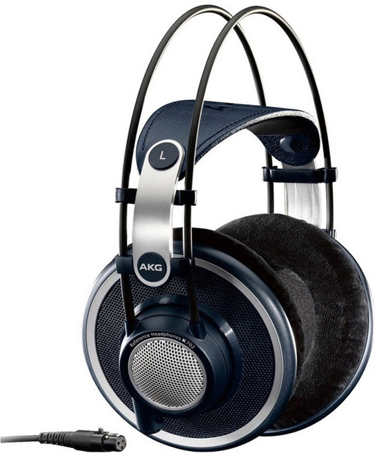 AKG 오픈 에어형 헤드폰, 네이비, K702-Y3