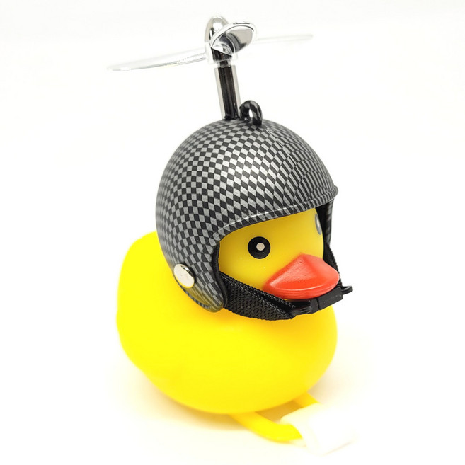 머스트해브템 LED 러버덕 라이트 자전거 오토바이 킥보드 필수품, 옐로, 레이싱덕, 1개