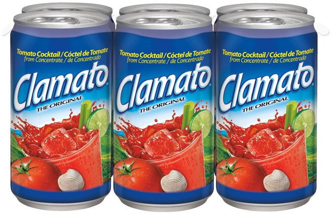 Clamato Tomato Cocktail Original 클라마토 토마토 칵테일 쥬스 162ml 24캔, 24개
